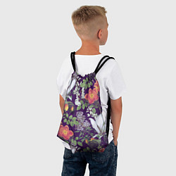 Рюкзак-мешок Оранжевые Цветы Сада, цвет: 3D-принт — фото 2