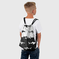Рюкзак-мешок Стая акул - pattern, цвет: 3D-принт — фото 2