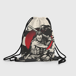 Рюкзак-мешок Воин-самурай в деле, цвет: 3D-принт