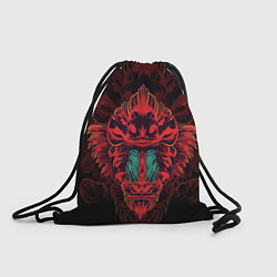 Рюкзак-мешок Красная обезьяна, цвет: 3D-принт
