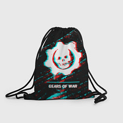 Рюкзак-мешок Gears of War в стиле glitch и баги графики на темн, цвет: 3D-принт