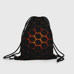 Рюкзак-мешок Раскалённые соты - текстура, цвет: 3D-принт