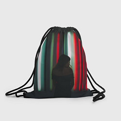 Рюкзак-мешок Неоновые фонари и девушка, цвет: 3D-принт