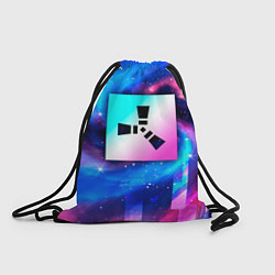 Рюкзак-мешок Rust неоновый космос, цвет: 3D-принт