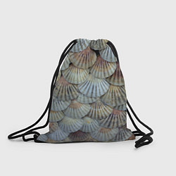 Рюкзак-мешок Морские ракушки - паттерн, цвет: 3D-принт