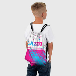 Рюкзак-мешок Lazio neon gradient style: символ сверху, цвет: 3D-принт — фото 2