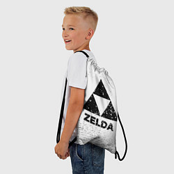 Рюкзак-мешок Zelda с потертостями на светлом фоне, цвет: 3D-принт — фото 2