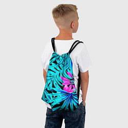 Рюкзак-мешок Palm branches, цвет: 3D-принт — фото 2