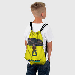 Рюкзак-мешок Киберпанк Бегущий по краю арт, цвет: 3D-принт — фото 2