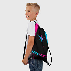Рюкзак-мешок Code Geass - neon gradient: символ, надпись, цвет: 3D-принт — фото 2