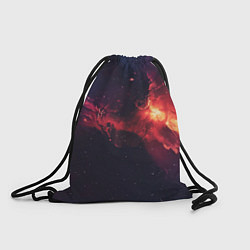 Рюкзак-мешок Космическое пламя, цвет: 3D-принт