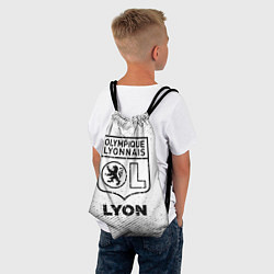 Рюкзак-мешок Lyon с потертостями на светлом фоне, цвет: 3D-принт — фото 2