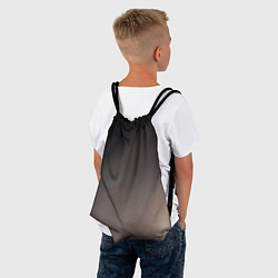 Рюкзак-мешок Черный, серый бежевый градиент, цвет: 3D-принт — фото 2