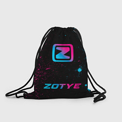Рюкзак-мешок Zotye - neon gradient: символ, надпись, цвет: 3D-принт
