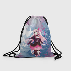 Мешок для обуви Девушка аниме с бабочками