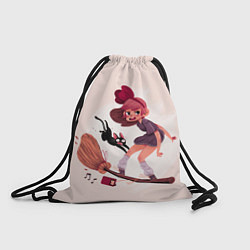 Рюкзак-мешок Кики на метле, цвет: 3D-принт