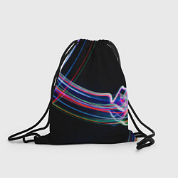 Рюкзак-мешок Неоновые линии во тьме, цвет: 3D-принт