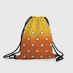 Рюкзак-мешок Оранжевое кимоно с треугольниками - Зеницу клинок, цвет: 3D-принт