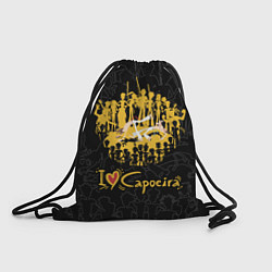 Рюкзак-мешок I love Capoeira Heart, цвет: 3D-принт