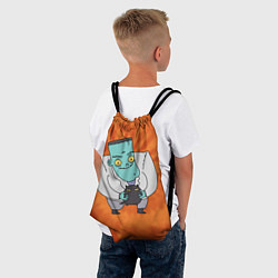 Рюкзак-мешок Фрэнк и котик, цвет: 3D-принт — фото 2