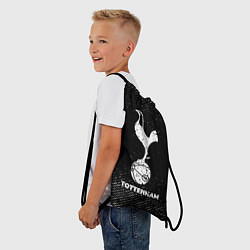 Рюкзак-мешок Tottenham с потертостями на темном фоне, цвет: 3D-принт — фото 2