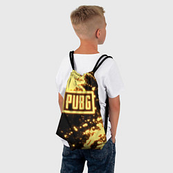 Рюкзак-мешок PUBG neon, цвет: 3D-принт — фото 2