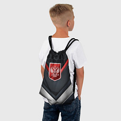 Рюкзак-мешок Красный герб России, цвет: 3D-принт — фото 2