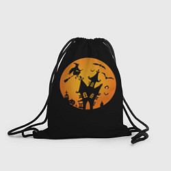 Рюкзак-мешок Сказочная ночь на Хэллоуин, цвет: 3D-принт