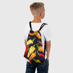 Рюкзак-мешок Много перчиков, цвет: 3D-принт — фото 2