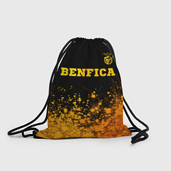Рюкзак-мешок Benfica - gold gradient: символ сверху, цвет: 3D-принт