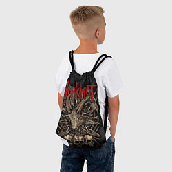 Рюкзак-мешок Slipknot - goat head, цвет: 3D-принт — фото 2