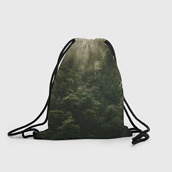Рюкзак-мешок Листья и дождик, цвет: 3D-принт