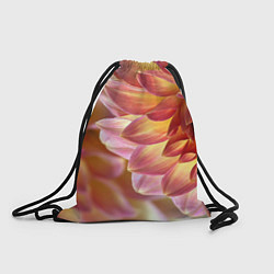 Рюкзак-мешок Оранжевые георгины лепестки, цвет: 3D-принт
