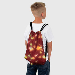 Рюкзак-мешок Неоновый листопад, цвет: 3D-принт — фото 2