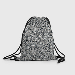 Рюкзак-мешок Ноутбук, карандаши и узоры, цвет: 3D-принт