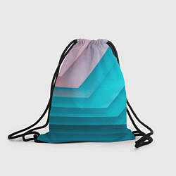 Рюкзак-мешок Геометрические переливающиеся углы, цвет: 3D-принт