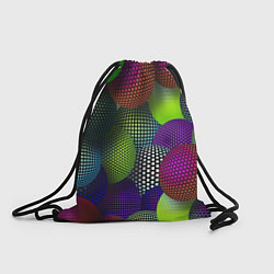 Рюкзак-мешок Трехмерные разноцветные шары, цвет: 3D-принт