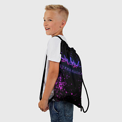 Рюкзак-мешок Evangelion neon logo, цвет: 3D-принт — фото 2
