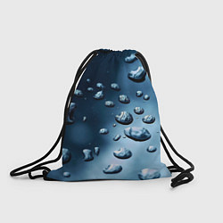 Рюкзак-мешок Капли воды на матовом стекле - текстура, цвет: 3D-принт