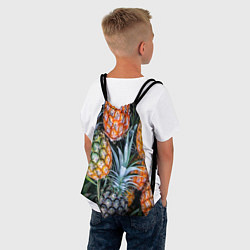 Рюкзак-мешок Фон из ананасов, цвет: 3D-принт — фото 2