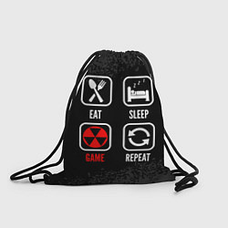 Рюкзак-мешок Eat, sleep, Fallout, repeat, цвет: 3D-принт