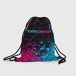 Рюкзак-мешок Tottenham - neon gradient: символ сверху, цвет: 3D-принт