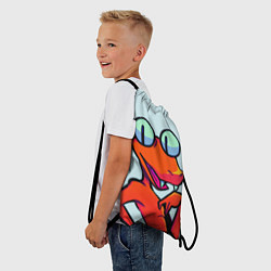 Рюкзак-мешок Оранжевый - Радужные друзья, цвет: 3D-принт — фото 2