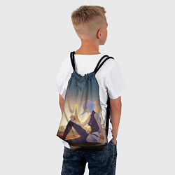 Рюкзак-мешок Грустная Люси, цвет: 3D-принт — фото 2