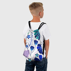 Рюкзак-мешок Графичная растительная композиция, цвет: 3D-принт — фото 2