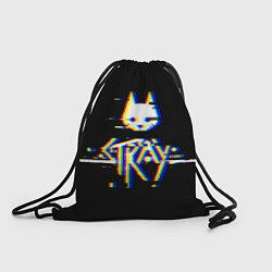 Рюкзак-мешок Stray glitch logo, цвет: 3D-принт