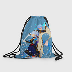 Рюкзак-мешок Камисато Аяка и Аято, цвет: 3D-принт