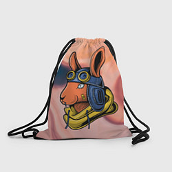 Рюкзак-мешок Заяц-пилот, цвет: 3D-принт
