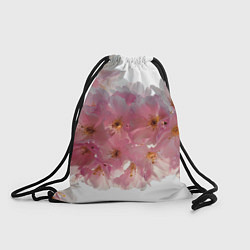Рюкзак-мешок Нежно розовая сакура, цвет: 3D-принт