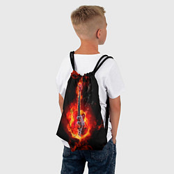 Рюкзак-мешок Огненная гитара, цвет: 3D-принт — фото 2
